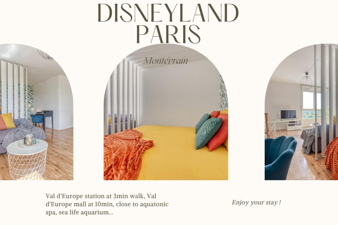 Grand Studio Disney, Queen Size, Coffee, Wifi Montévrain Kültér fotó
